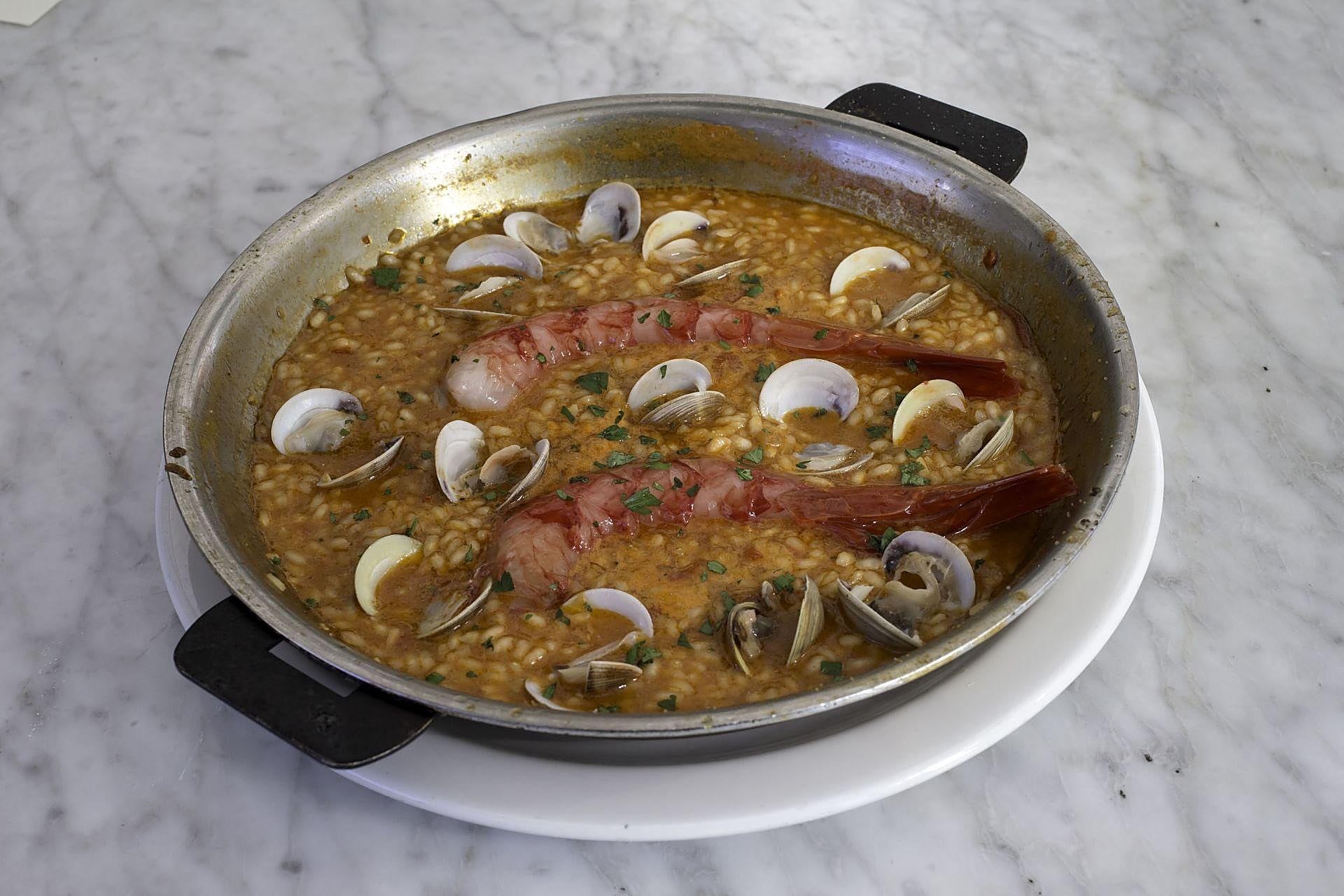 Arroz con carabineros.
