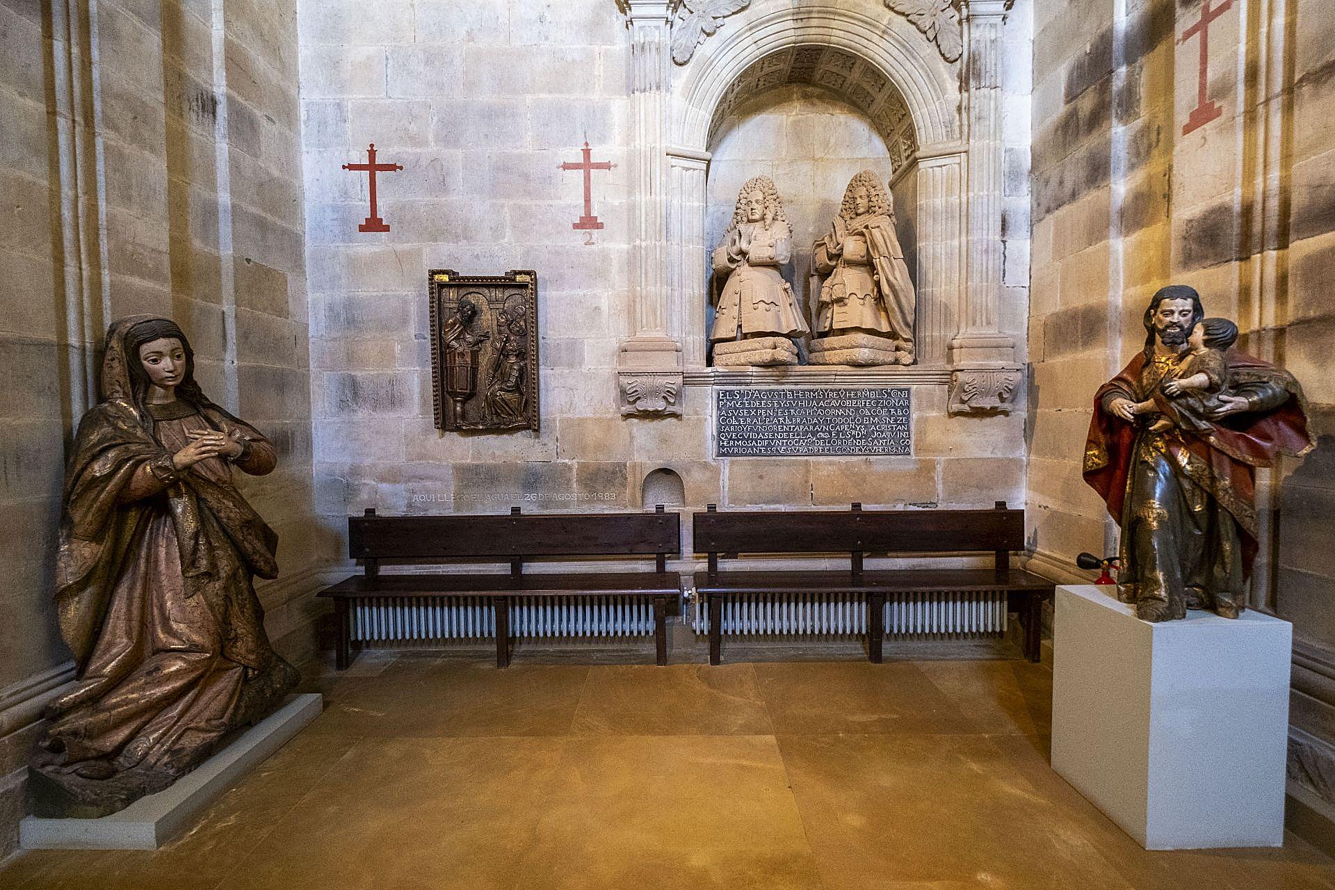 Detalle de la capilla del Palacio de Elsedo.