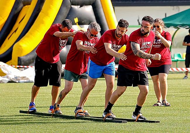 EL humor estuvo presente durante toda la prueba.