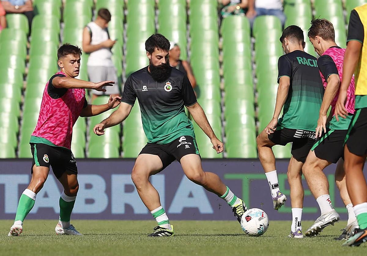 Villalibre, esta tarde en los Campos de Sport de El Sardinero.