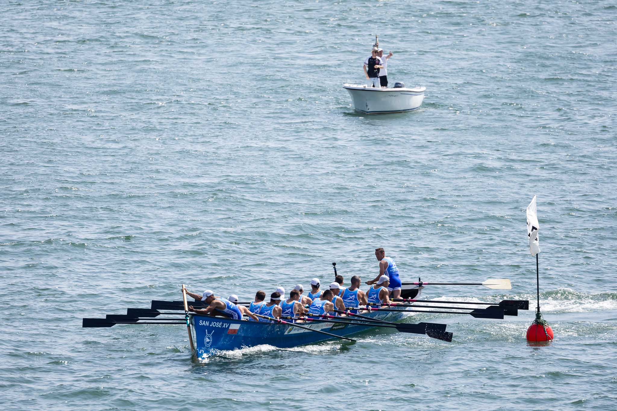 La San José se dispone a tomar una de las cinco ciabogas de la prueba.