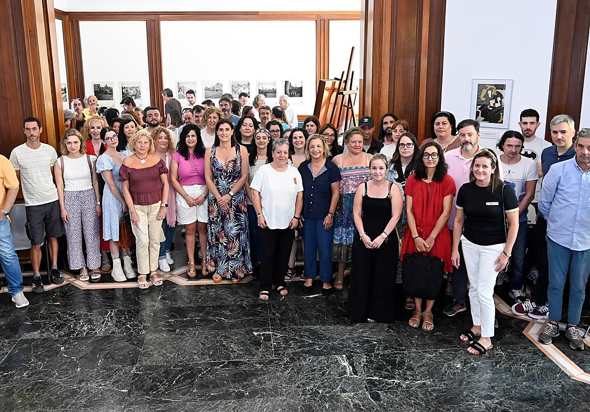 Los desempleados que participan en el programa de Corporaciones Locales desde la semana pasada.