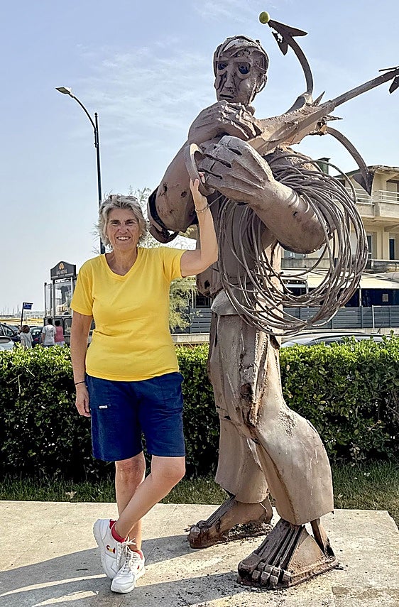 La abuela de la periodista cántabra, que disfruta estos días en Laredo, era originaria de una aldea cercana a Liérganes.