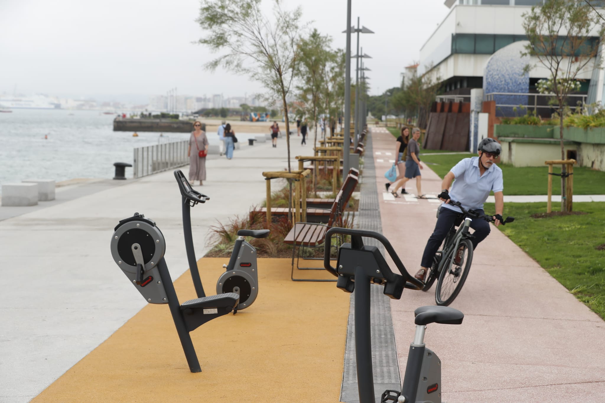 Las nuevas máquinas instaladas para el disfrute de todo el mundo.