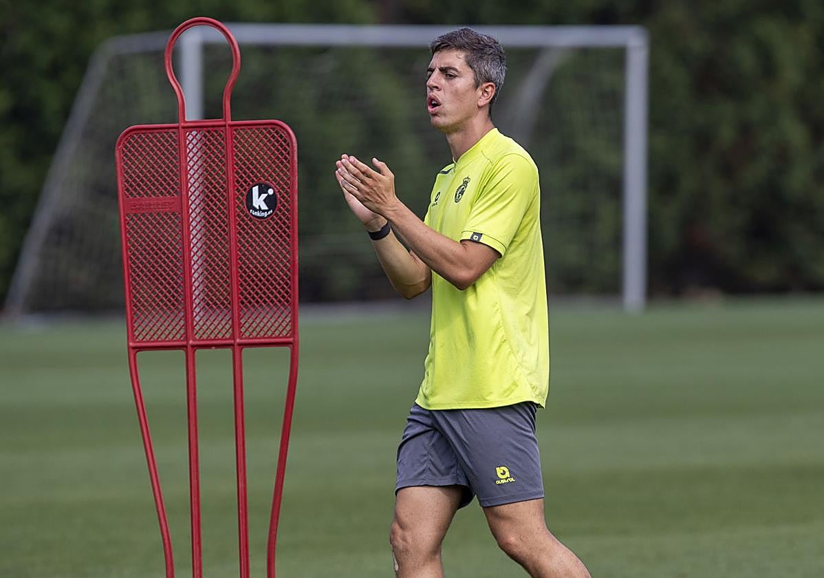 Íñigo Sainz-Maza, en la sesión de ayer en las Instalaciones Nando Yosu.