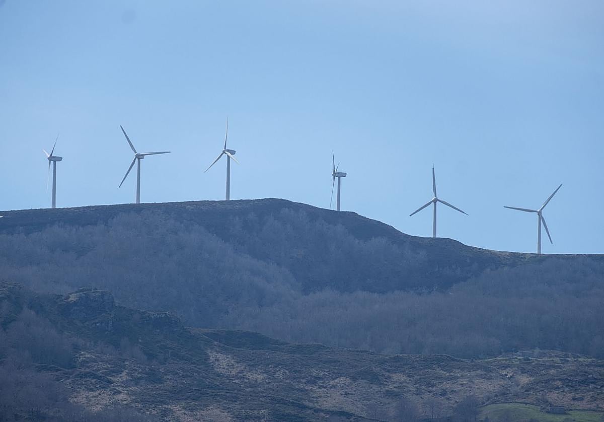 Parque eólico de Cañoneras, en Soba.