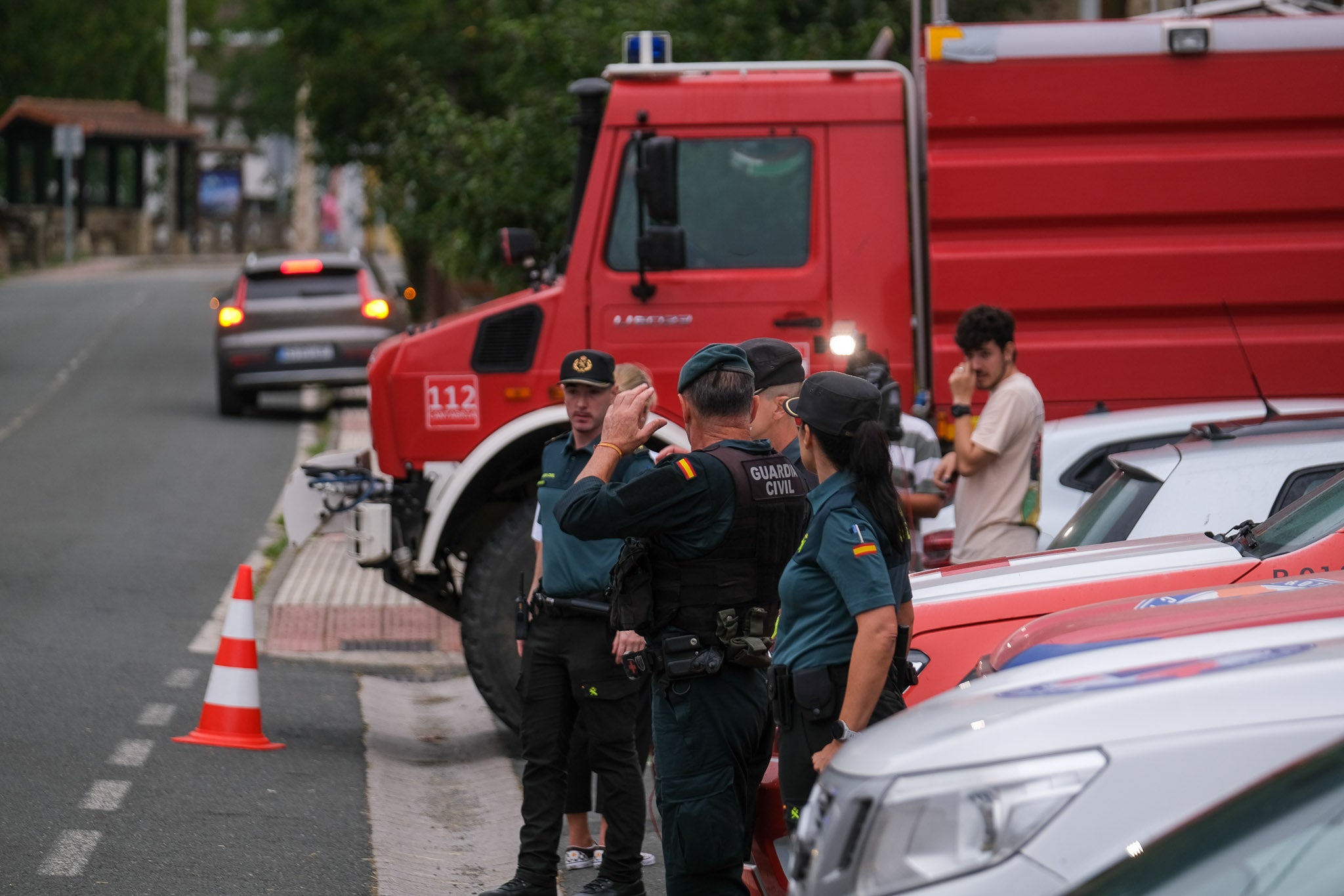La Guardia Civil también está presente en el puesto de mando avanzado en Vega de Liébana.