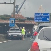 Afectados por el accidente, ocurrido esta mañana.