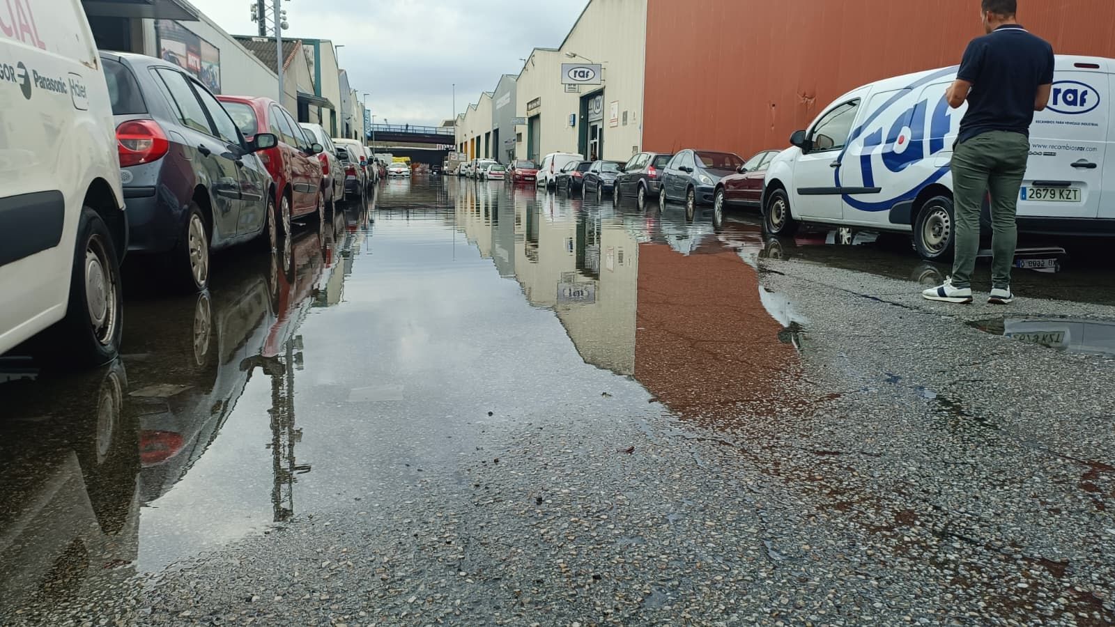 Toca hacer balance de los daños causados por la lluvia en el polígono de Candina de Santander