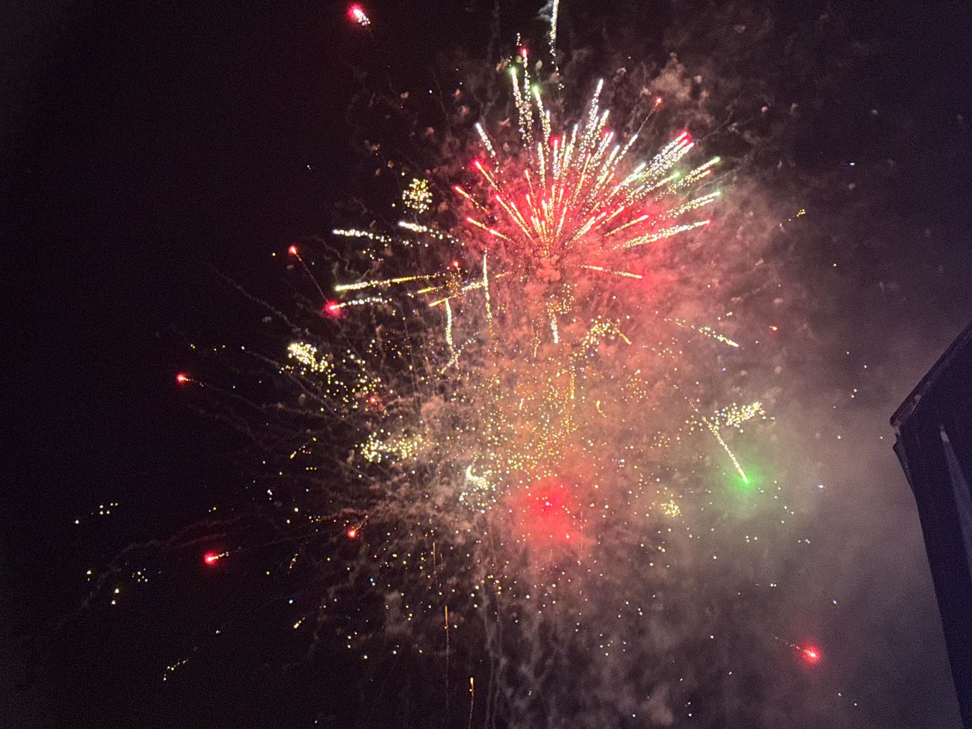 Fuegos artificiales.