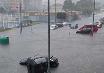«Intensidades torrenciales» de agua durante una hora