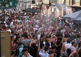 Imagen del centro de Torrelavega durante las pasadas fiestas de la Virgen Grande.