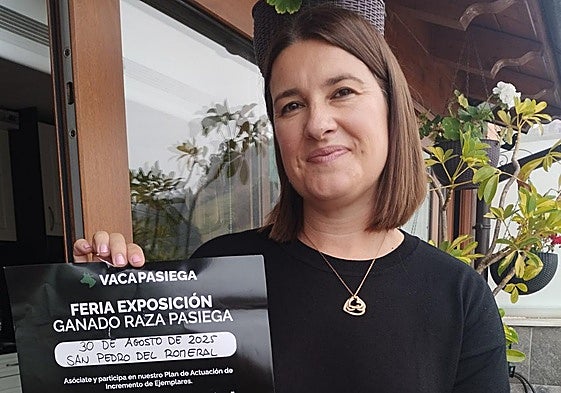 Ana Rubio, representante de la vaca pasiega.