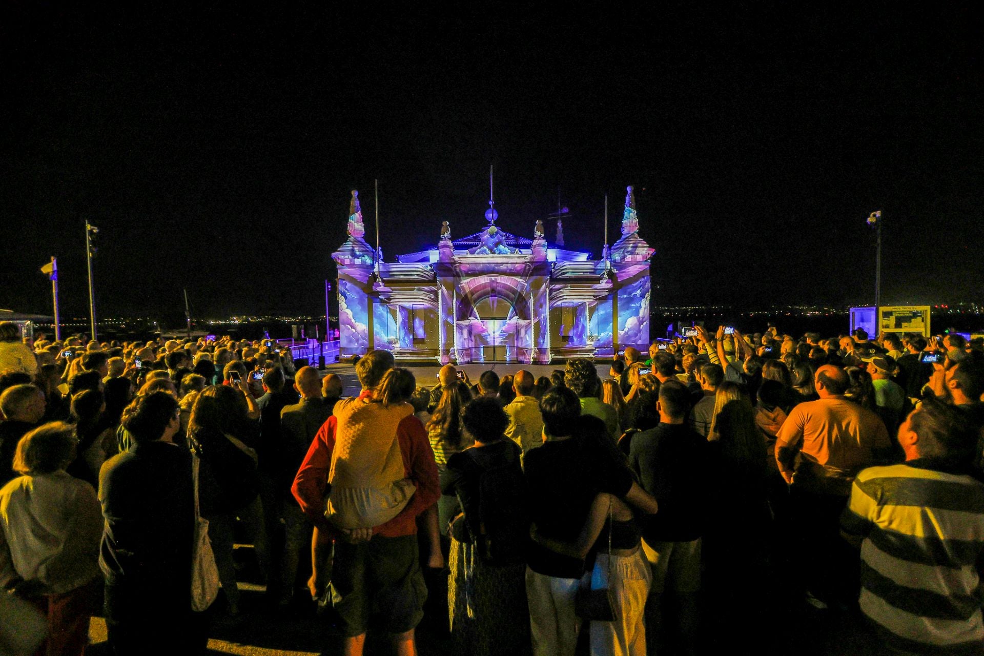 Las fotos del espectáculo de luces del Palacete