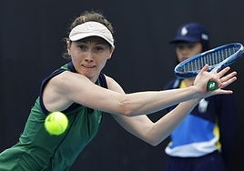 Cristina Bucsa, en un partido de esta temporada.