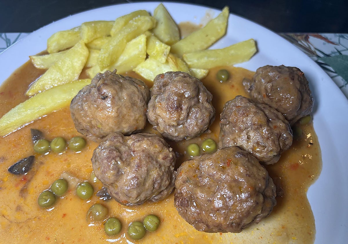 Albóndigas de carne 100% de raza tudanca.
