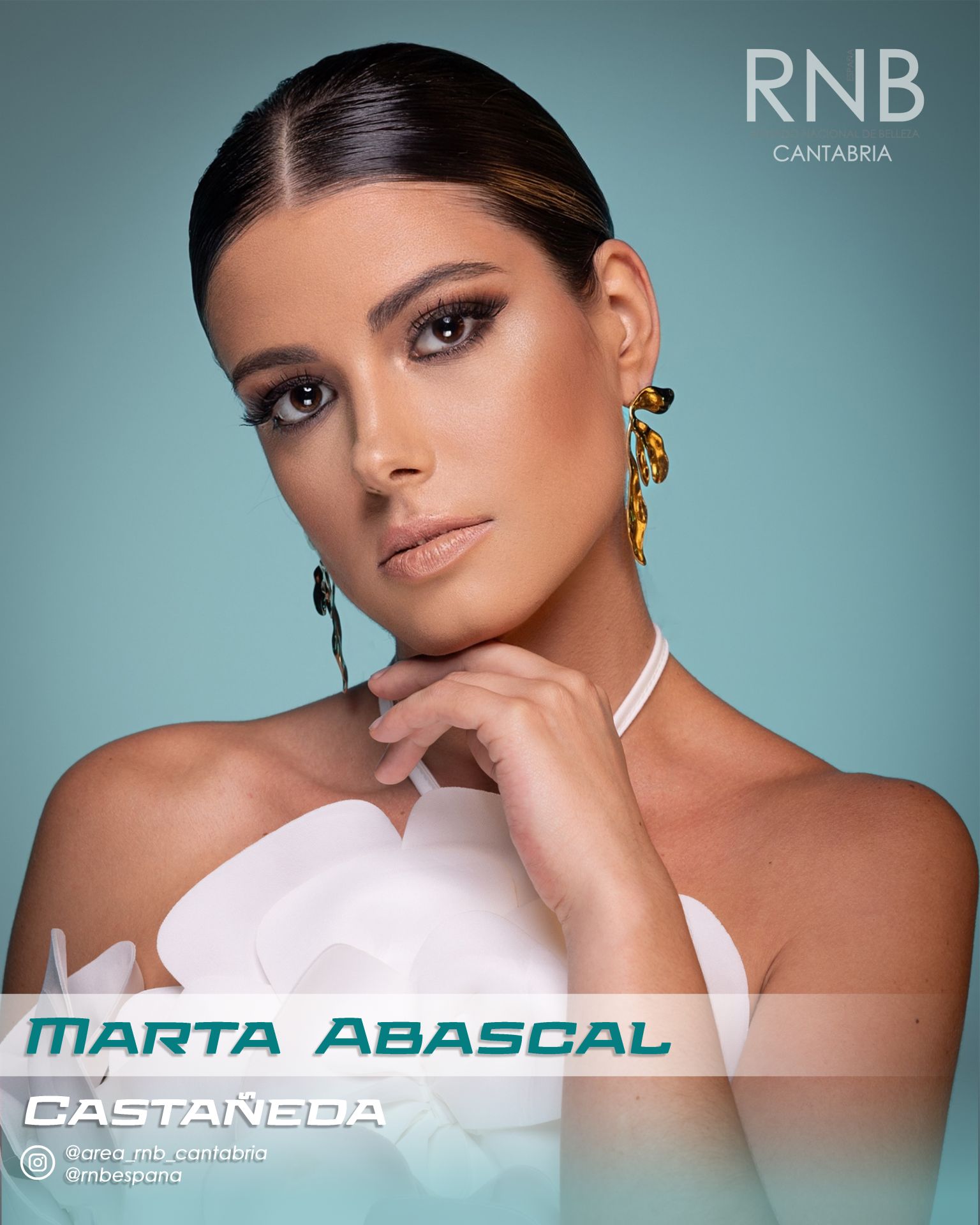 Marta Abascal, de 29 años, será la candidata de Castañeda en la elección de Miss Mister RNB Cantabria. Mide 1,68, trabaja como recepcionista y estudió un Grado Superior en Gestión de Ventas.