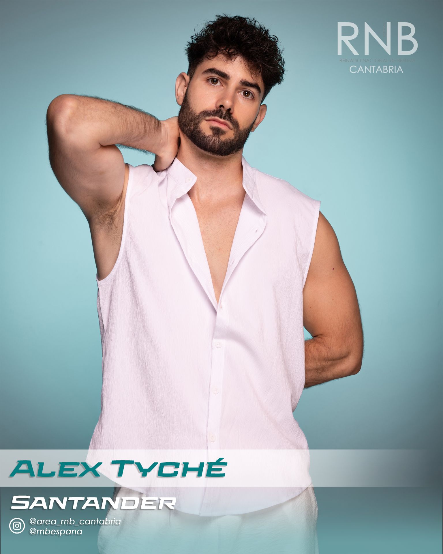 Alex Tyché, de 28 años, representará a Santander en la elección de Miss Mister RNB Cantabria. Mide 1,74, es 'data scientist' y músico, y cuenta con un doble Grado en Física y Matemáticas.
