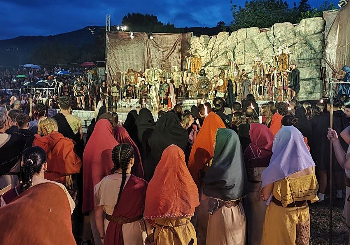 Los cántabros se juramentaron para declarar la guerra a Roma bajo el mando de Corocotta.