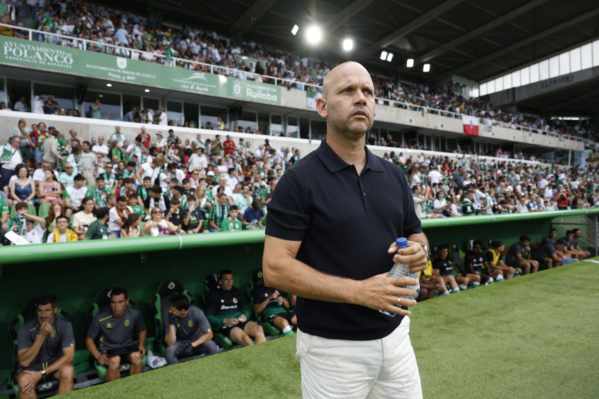José Alberto, en el banquillo del Racing
