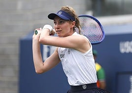 Cristina Bucsa, en de madrugada en Flushing Meadows.