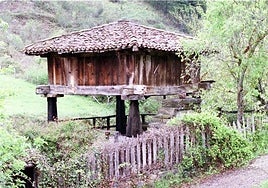 Imagen de un hórreo en Liébana