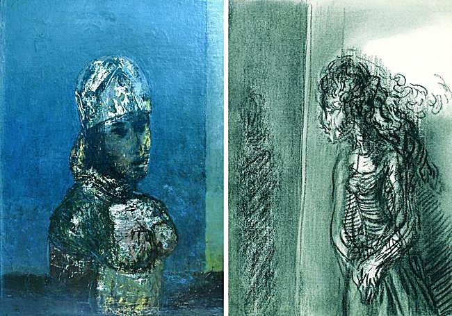 Obras inspiradoras de la interpretación fotográfica de la pintura femenina de Gran por el fotógrafo italiano Diego Artioli.