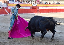 Curro Díaz, esta tarde en Ampuero.