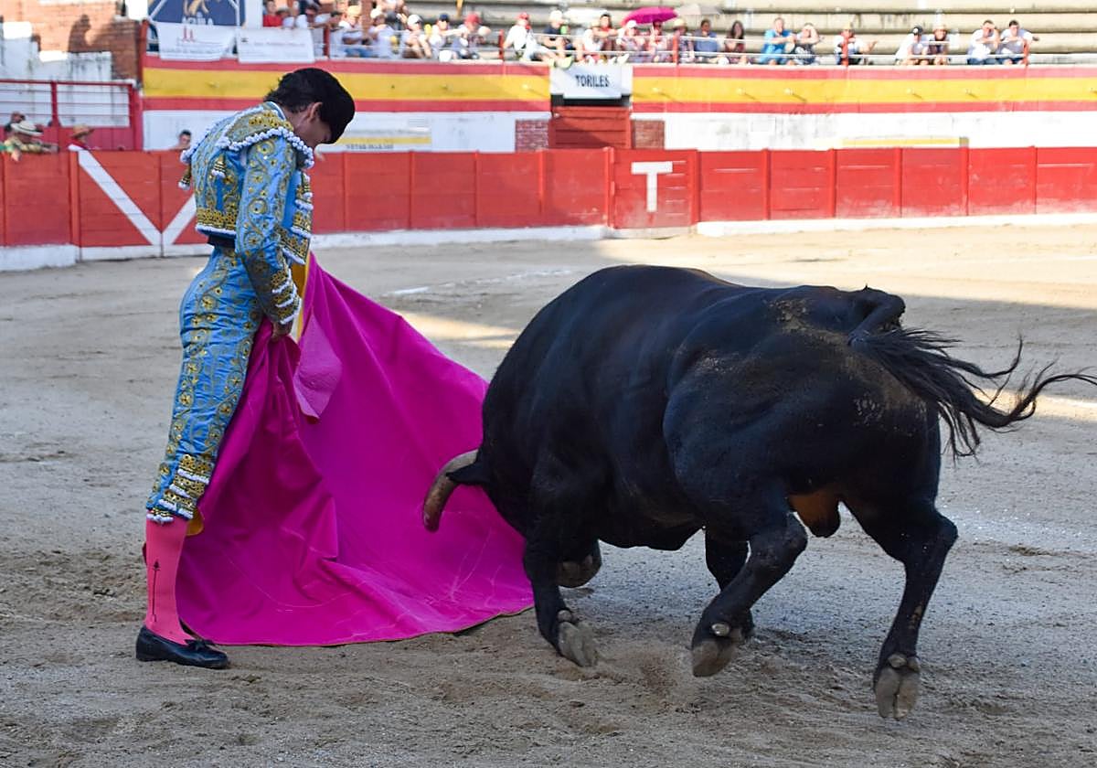 Curro Díaz, esta tarde en Ampuero.