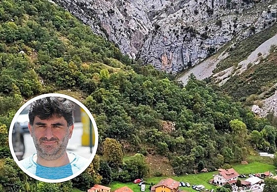 La entrada a la ruta del Cares desde Caín; y Javier Alonso, presidente de Incatur.