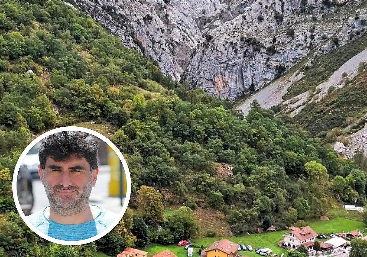 La entrada a la ruta del Cares desde Caín; y Javier Alonso, presidente de Incatur.