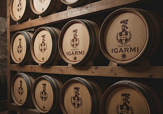 Cubas de la bodega de Heras.