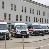 Ambulancia de Diavida, empresa que dejará de operar en Cantabria.