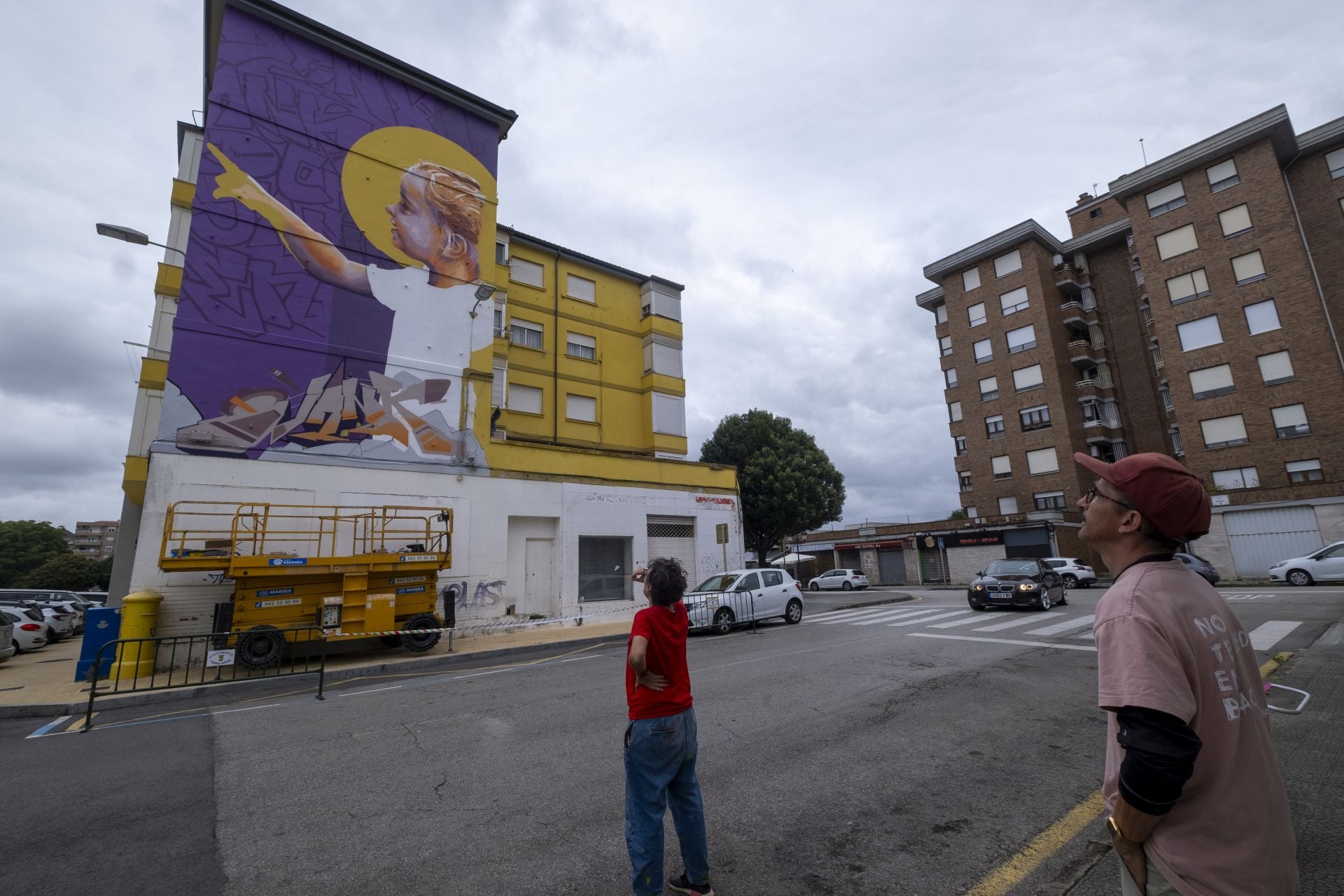 Así se ve su obra prácticamente terminada.