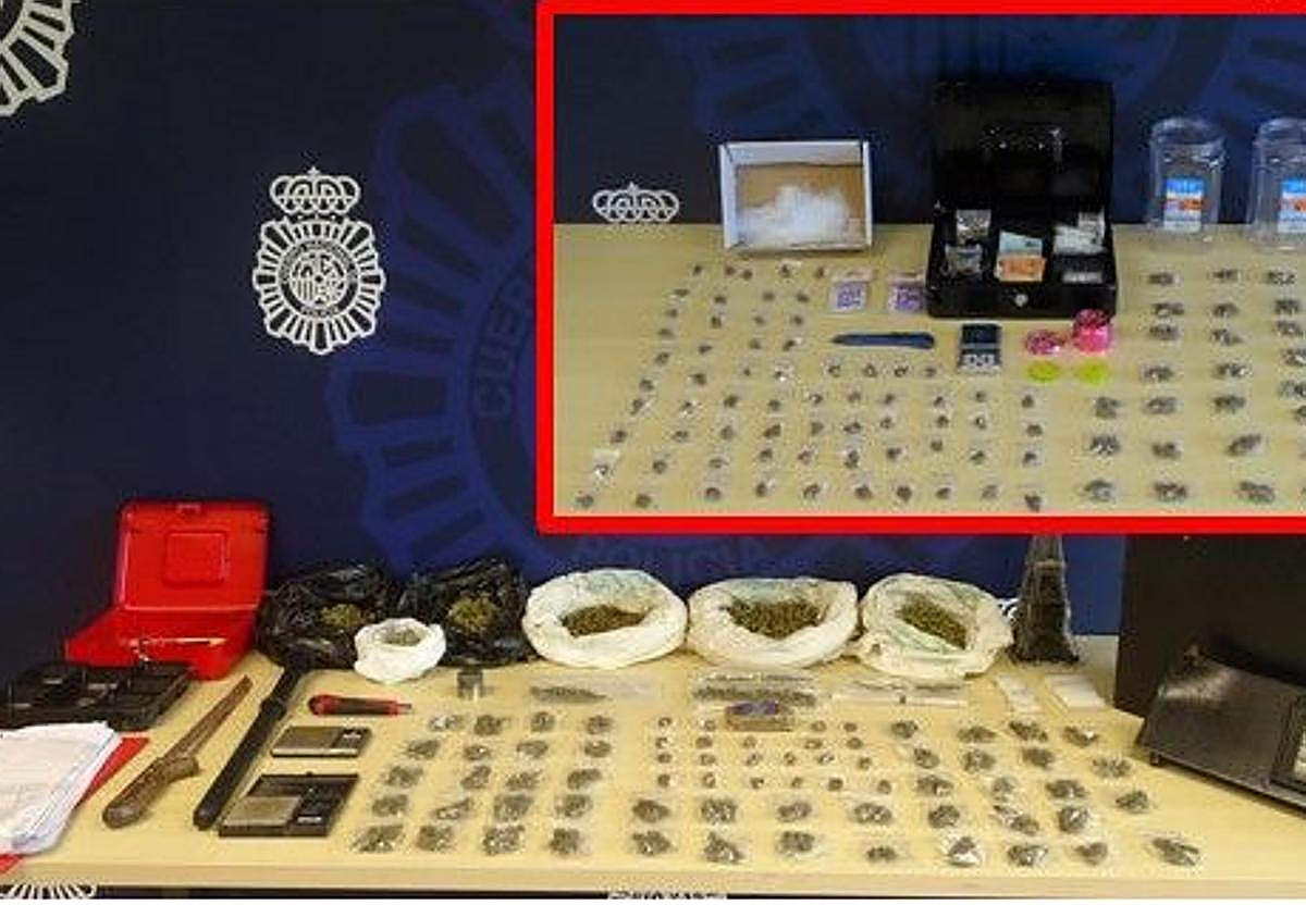 Material incautado en la operación.