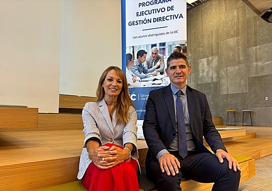 Mónica San José y Jesús Collado, en el CIE de Santander.