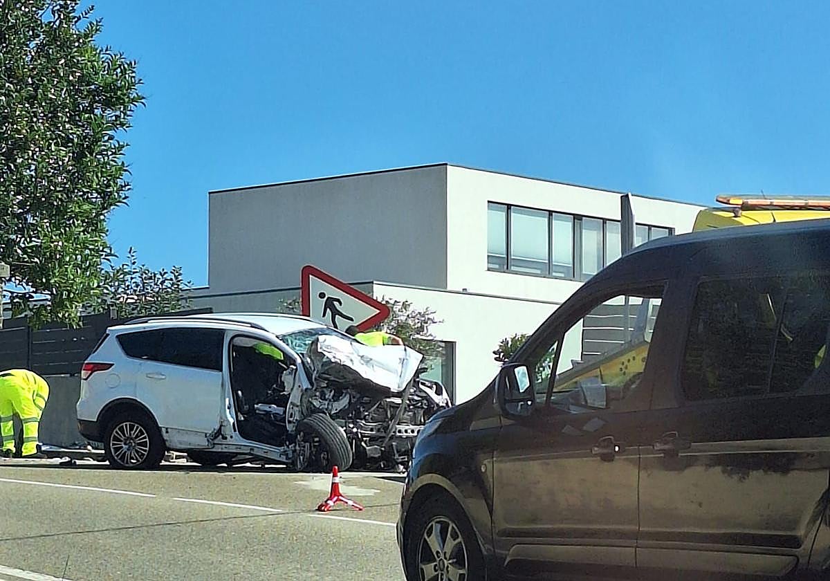 Imagen del coche en el que circulaba el fallecido.