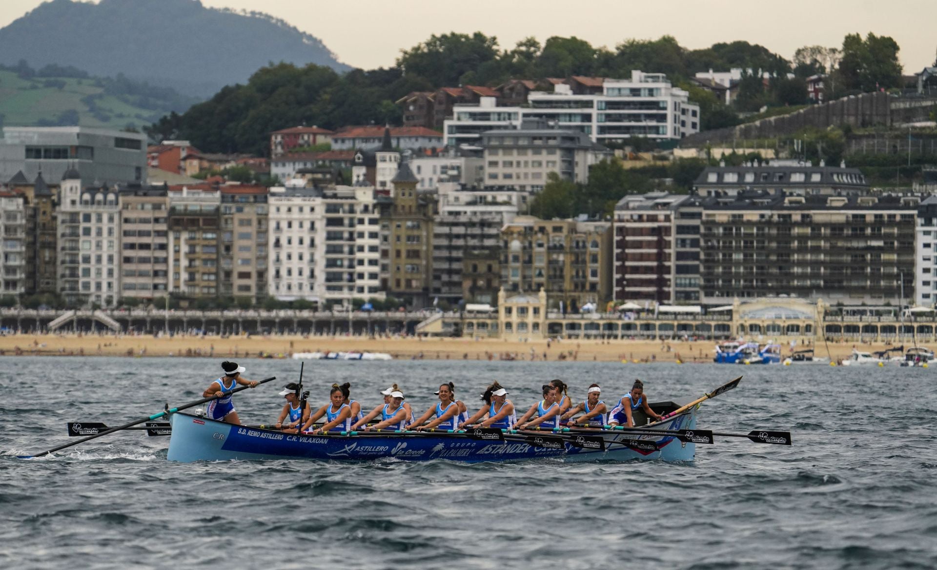Astillero, el pasado domingo durante la primera jornada en San Sebastián.