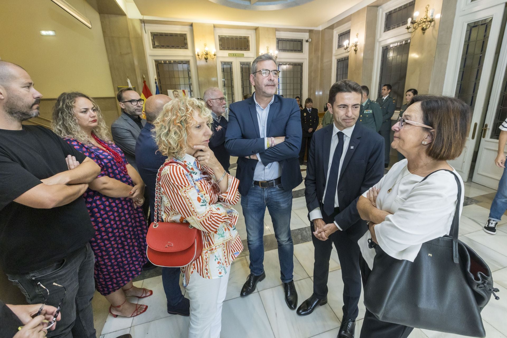 En el acto hubo una amplia representación de la actual Ejecutiva del PSOE regional.