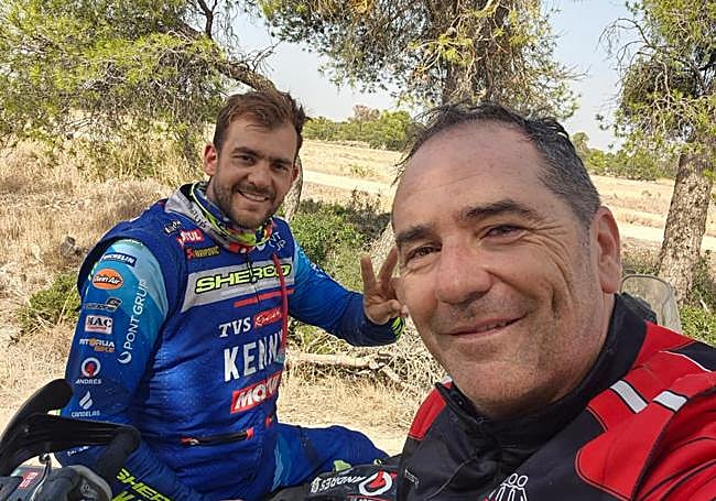 Lorenzo Santolino y Ricardo Lastra durante su entrenamiento.