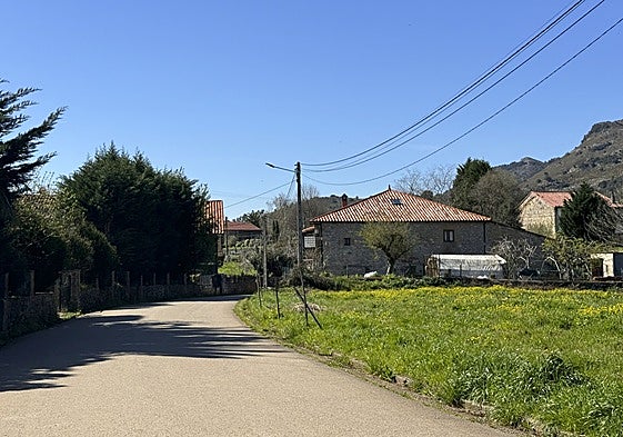 Barrio de Tarriba en Pámanes donde se encuentra la ganadería intervenida e investigada.