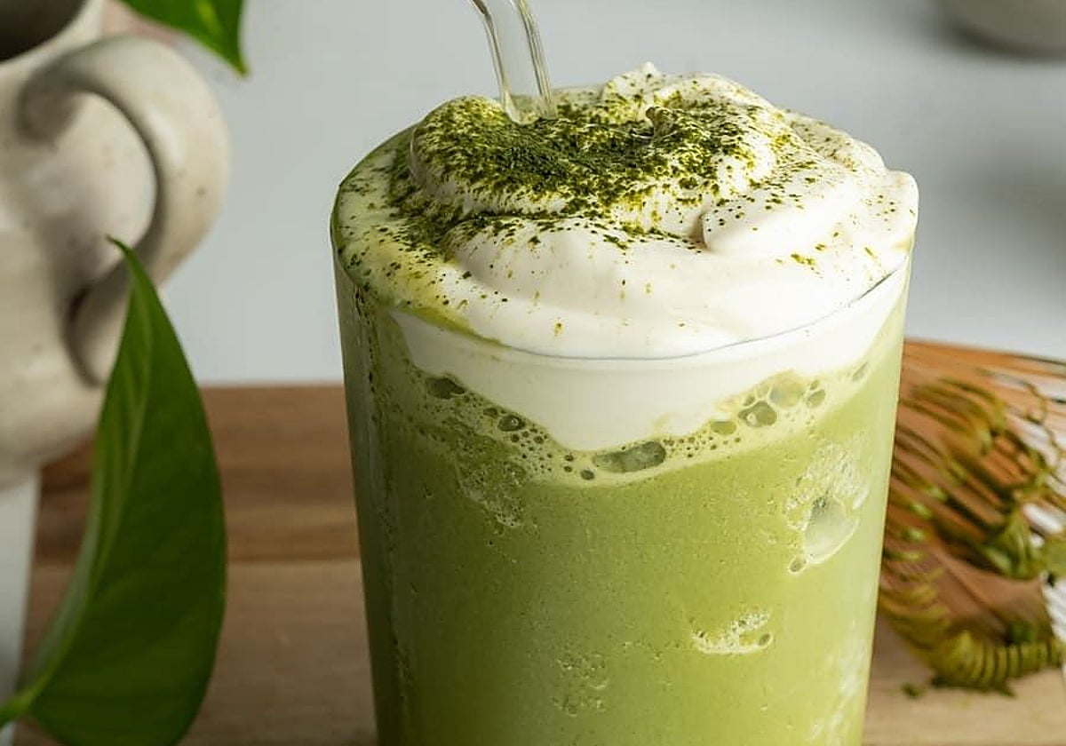 Batido de te matcha