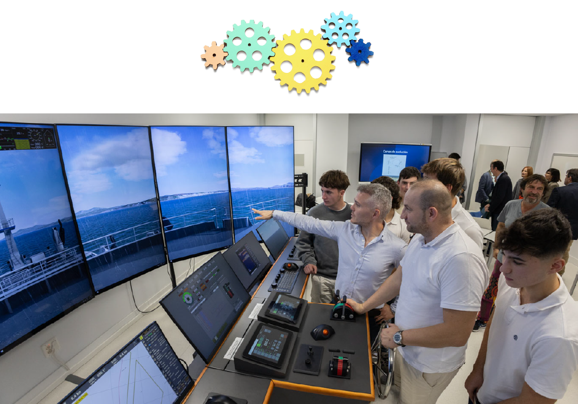 En clase en el CIFP Puerto de Laredo.