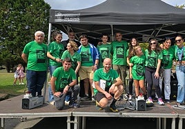 Vecinos del barrio La Barrera organizadores de la fiesta