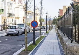 Zona de la calle Luis Martínez que ya ha sido renovada. Las obras nuevas afrontarán el resto de la calle