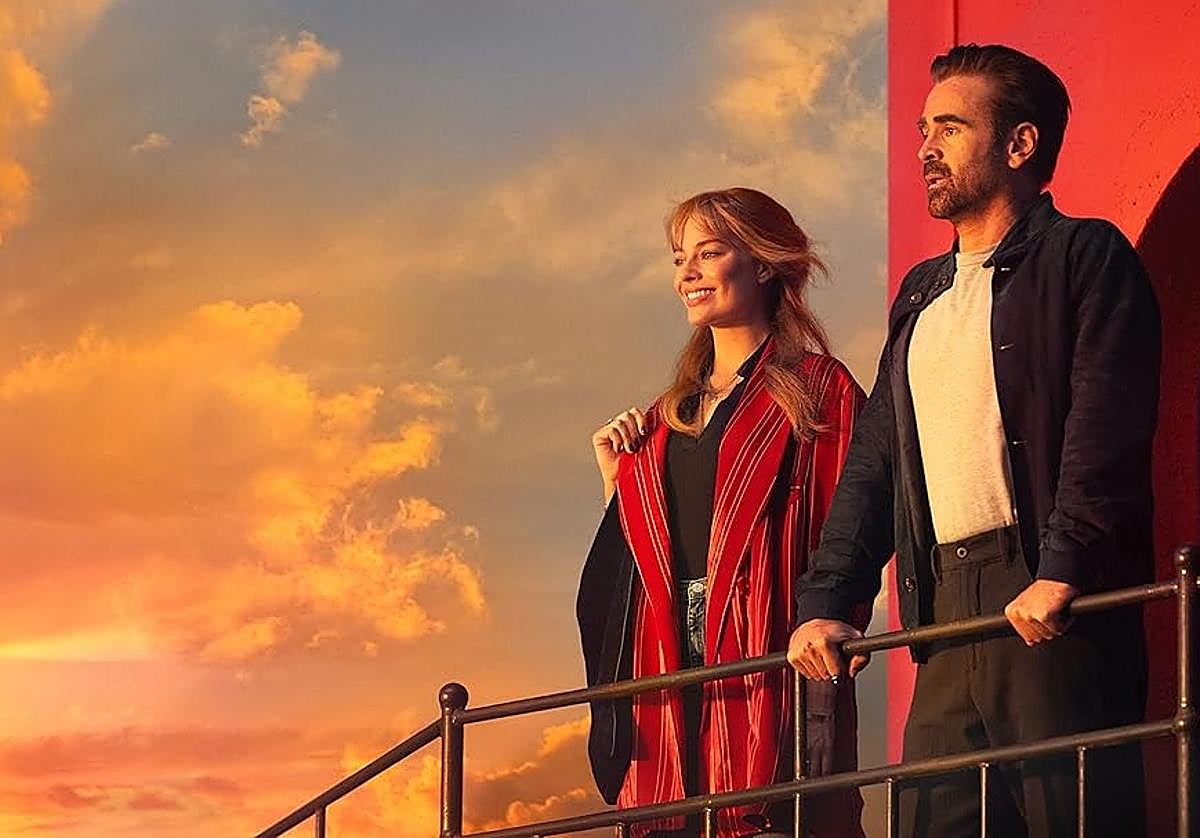 Margot Robbie y Colin Farrell.