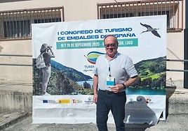 Eduardo Ortiz en el I Congreso de Turismo de Embalses de España, celebrado en Galicia.