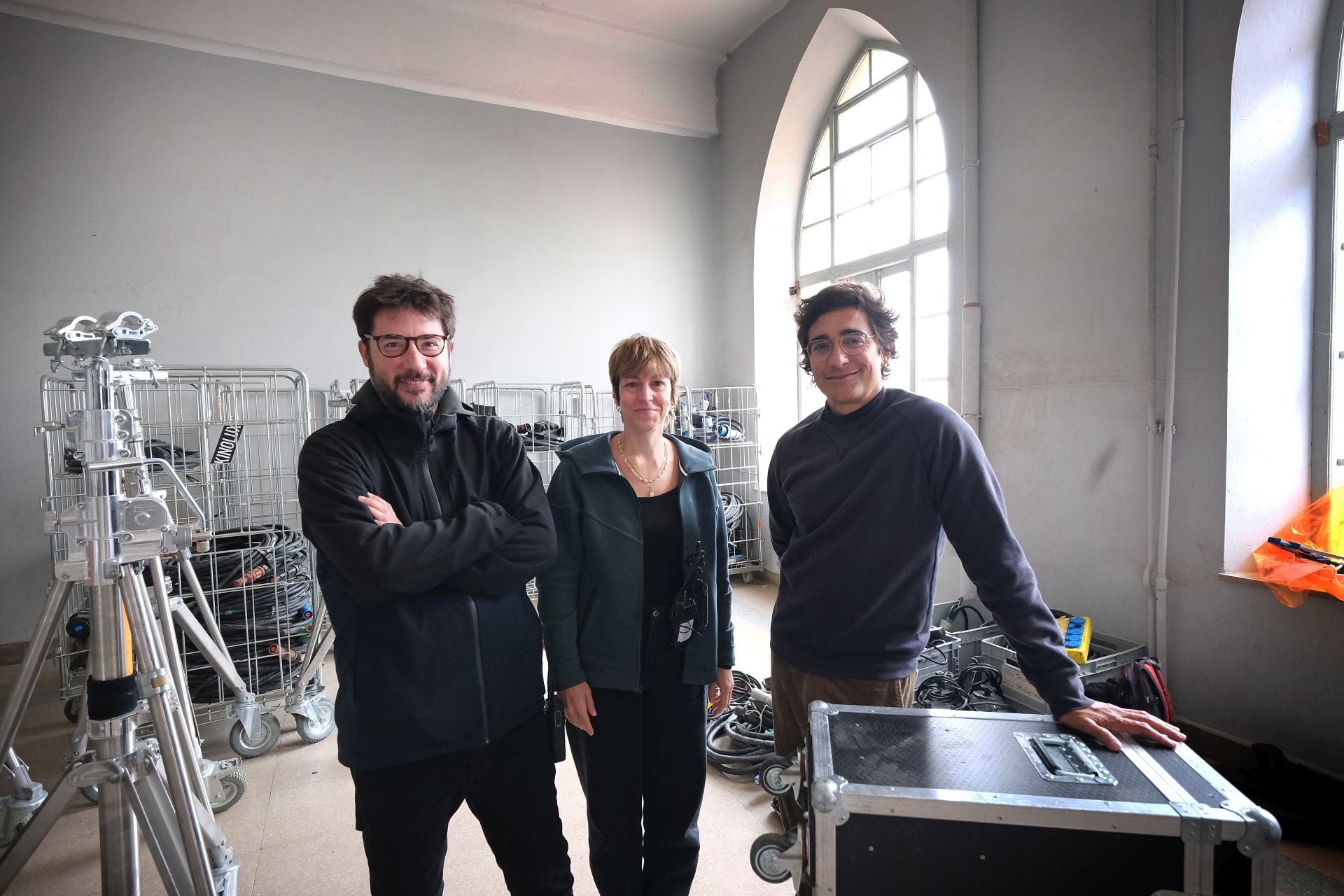 Roger Bellés, Clara Salvador y Mariano Piñeiro, jefes de arte, localizaciones y producción, respectivamente.