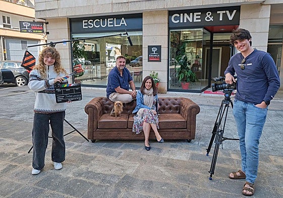Equipo. Carlota Trueba, Javier Cifrián, Carmen Gutiérrez y Guillermo Sanz.