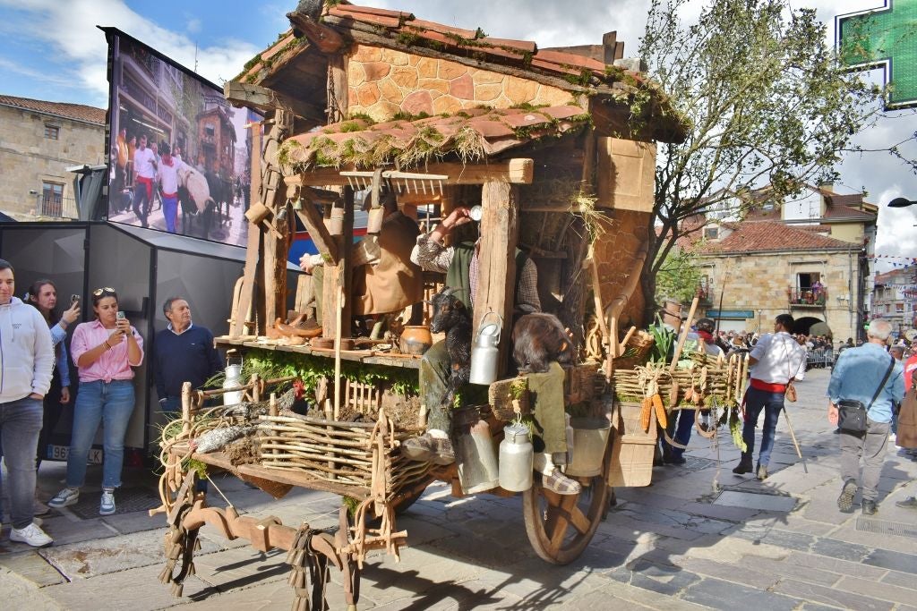 Carreta ganadora en el desfile del Día de Campoo.